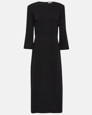 The Row Jery Silk Maxi Dress - Black