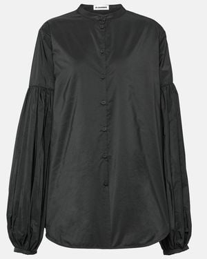Jil Sander Puff-Sleeve Blouse - Black