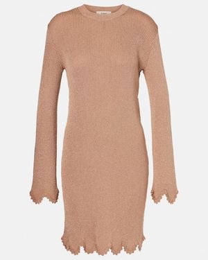 Chloé Scalloped Jumper Dress - Brown