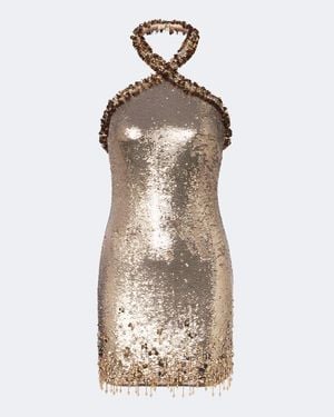Jonathan Simkhai Naya Sequined Halterneck Minidress - Natural
