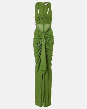 Christopher Esber Vivenda Draped Jersey Maxi Dress - Green