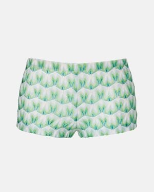 Missoni Knitted Micro Shorts - Green