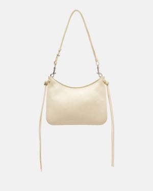 Phoebe Philo Small Gig Leather Shoulder Bag - White