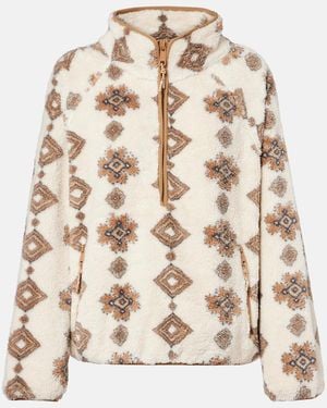 The Upside Harlow Printed Teddy Jacket - Natural