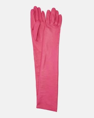Balenciaga Leather Gloves - Pink