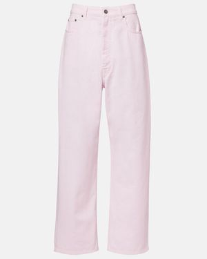 Phoebe Philo Low-Rise Wide-Leg Jeans - Pink