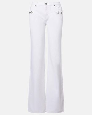 Gucci Horsebit Flared Jeans - White