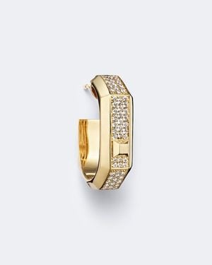 Messika Einzelner Ohrring Moderniste Aus 18Kt Gelbgold Mit Diamanten - Weiß