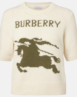 Burberry Pullover Ekd Aus Wolle Und Kaschmir - Natur