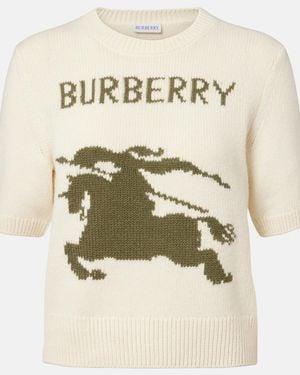 Burberry Pullover Ekd Aus Wolle Und Kaschmir - Natur