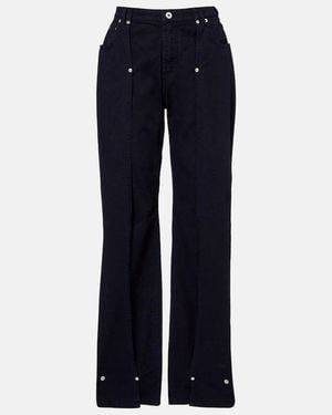 Jean Paul Gaultier Low-Rise Wide-Leg Jeans - Blue
