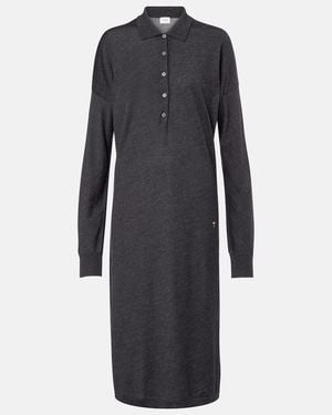 Tod's Wool And Silk Polo Dress - Blue