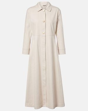 Max Mara Amelia Cotton Shirt Dress - Natural