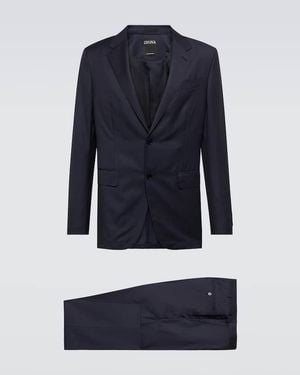 ZEGNA Wool Suit - Blue