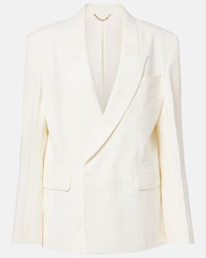 Victoria Beckham Double-Breasted Blazer - White