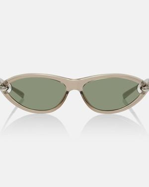 Bottega Veneta Knot Cat-Eye Sunglasses - Green