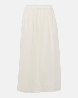 Velvet Indy Cotton Maxi Skirt - White