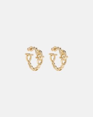 Ferragamo Gancini Earrings - White