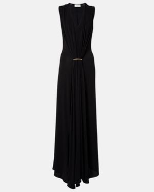 Sportmax Draped Maxi Dress - Black