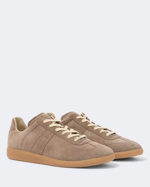 Maison Margiela Sneakers Replica Aus Veloursleder - Braun