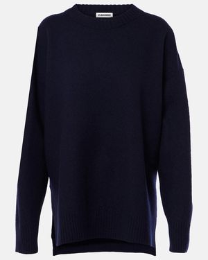 Jil Sander Pullover Aus Wolle - Blau