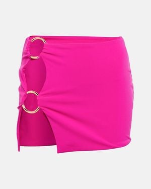 Louisa Ballou Ring-detail Cutout Miniskirt - Pink