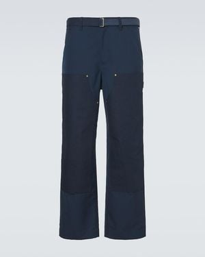 Sacai Weite Hose - Blau