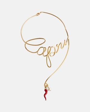 Dolce & Gabbana Capri Embellished Necklace - Metallic