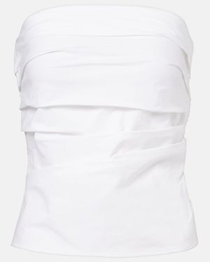 Proenza Schouler Label Maisy Cotton-Blend Tube Top - White