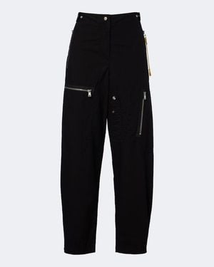 Fendi Pantalones Cargo De Algodon - Negro