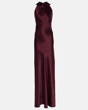 Galvan London Vestido de fiesta Sienna de saten - Morado
