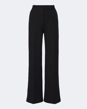 JOSEPH Yukio Gabardine Wide-Leg Pants - Black