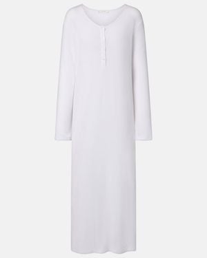 The Row Latoya Cotton Maxi Dress - White