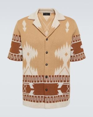 Alanui Hemd Icon Piquet Aus Baumwoll-Jacquard - Natur