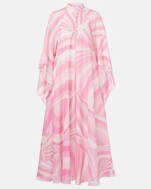 PUCCI Iride Cotton Kaftan - Pink