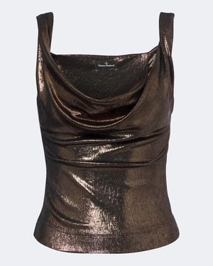 Vivienne Westwood Anna Draped Tank Top - Brown