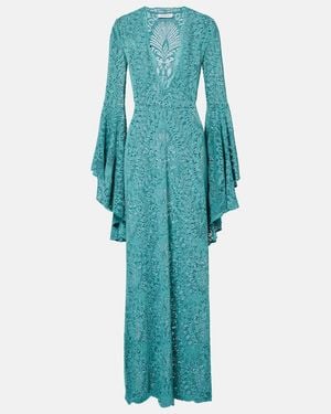 Alexandra Miro Kara Lace Beach Dress - Blue