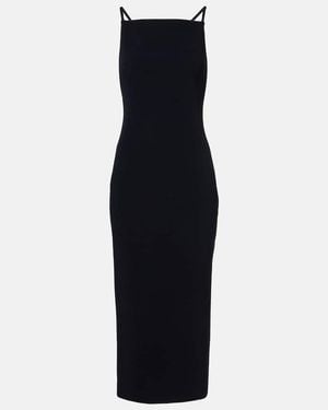 Givenchy Sliced Cady Crepe Midi Dress - Blue