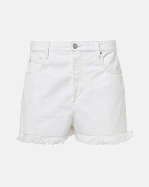 Isabel Marant Lesia Denim Shorts - White