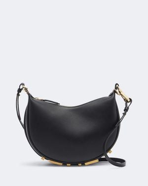 Fendi Graphy Mini Leather Shoulder Bag - Black