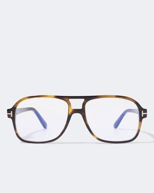 Tom Ford Navigator Glasses - Metallic