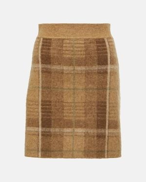 Polo Ralph Lauren Checked Miniskirt - Natural