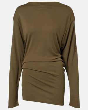 Jacquemus Vestido Corto Mistral De Jersey - Verde