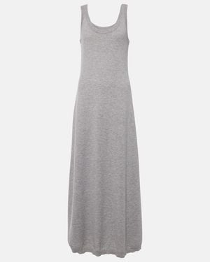 Brunello Cucinelli Cashmere Midi Dress - Gray