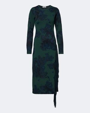 Erdem Midikleid Aus Jacquard-Strick - Blau