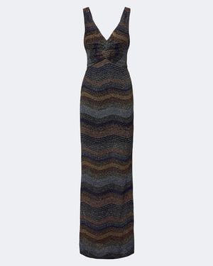 Missoni Robe Wave Aus Lame - Schwarz