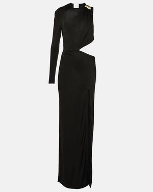 Galvan London Alicj One-Shoulder Maxi Dress - Black