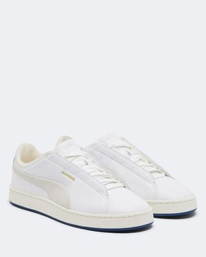 Jil Sander X Puma Leather Low-Top Sneakers - White