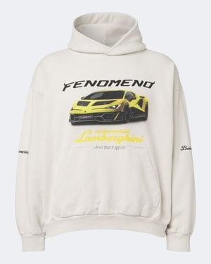 Balenciaga X Lamborghini Sudadera Con Capucha De Algodon - Blanco