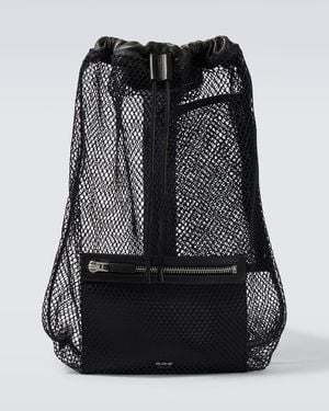 Tom Ford Leather-Trimmed Backpack - Black